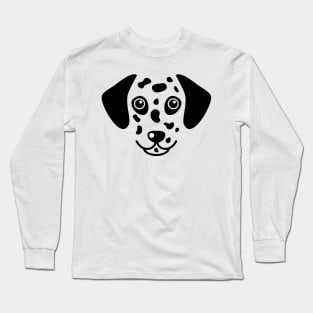 Dalmatian dog face Long Sleeve T-Shirt